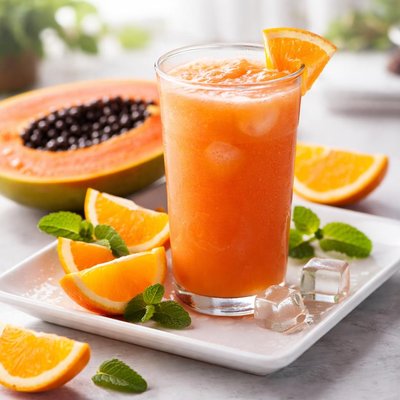 Jugo de papaya con naranja