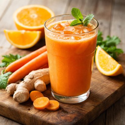 Juice orange carrot ginger