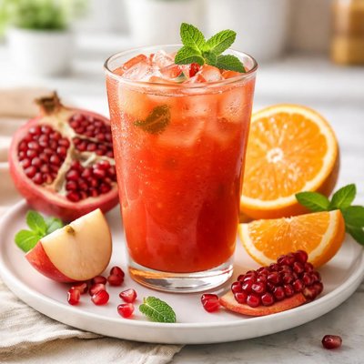 Juice pomograne apple orange mix