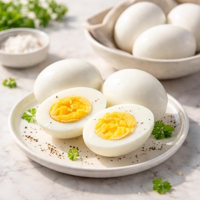 Jumbo hard-boiled egg