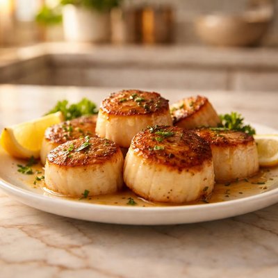 Jumbo sea scallops