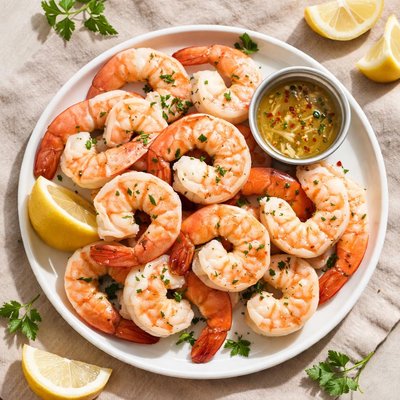 Jumbo steamed shrimp