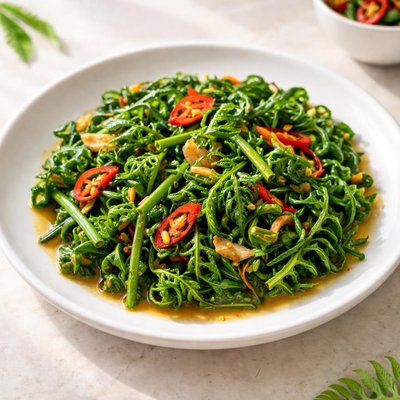 Jungle fern stir fried