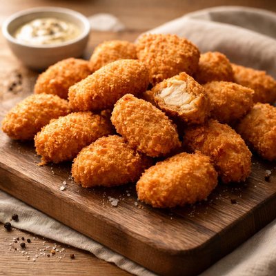 Just bare chicken chunks