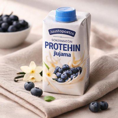 Juustoportti sokeroimaton proteiinijuoma