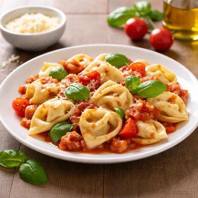 K经典 意大利馄饨 与 意大利芝士 和 西红柿