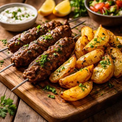 Kafta with batata