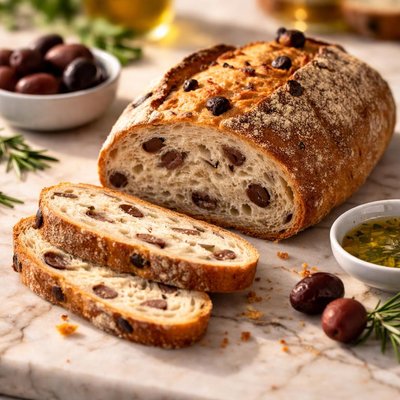 Kalamata olive bread