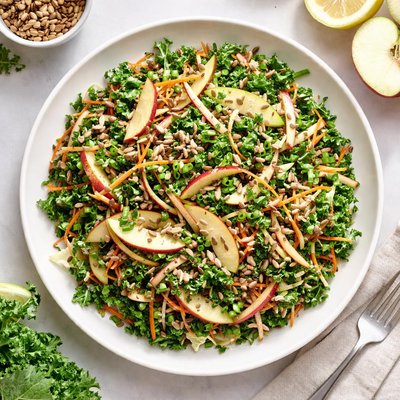 Kale and apple slaw