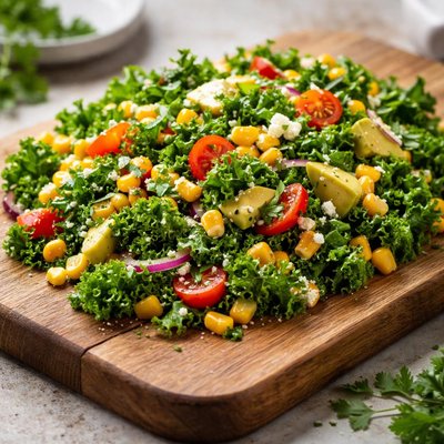 Kale and corn salad