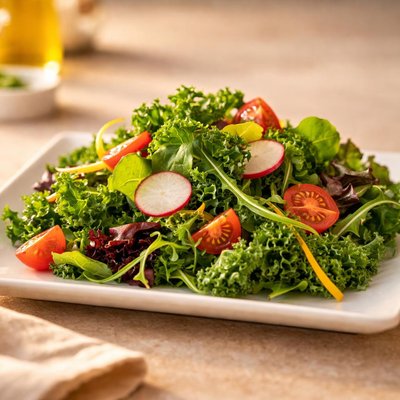 羽衣甘蓝和春季混合greens