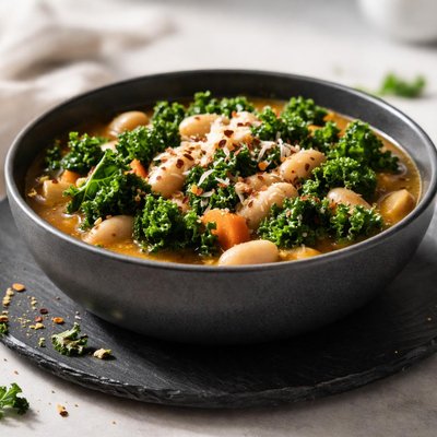 Kale and white bean stew