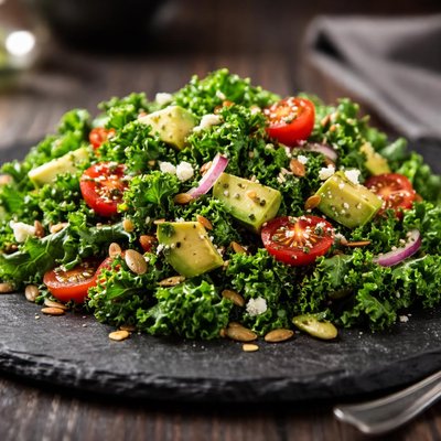 Kale avocado salad