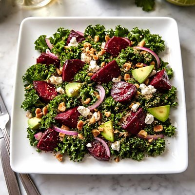 Kale beetroot salad