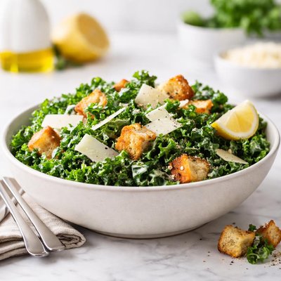 Kale caesar salad
