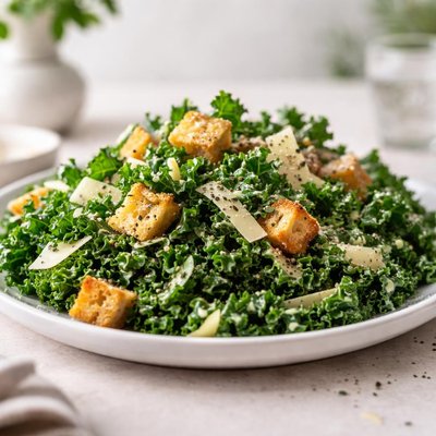 Kale ceasar salad