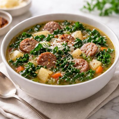 Kale sausage soup