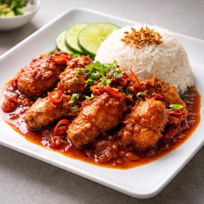 Kampung ayam masak merah