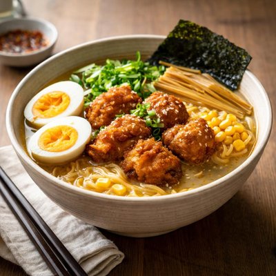 Karaage miso ramen