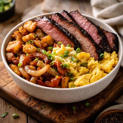 Katz brisket breakfast bowl