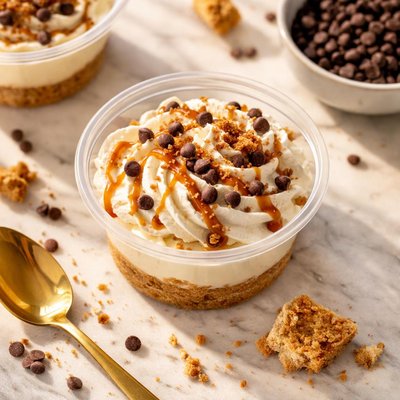 كوب تشيز كيك بروتين بخصائص السعرات الحرارية