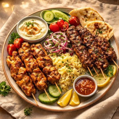 Kebab platter