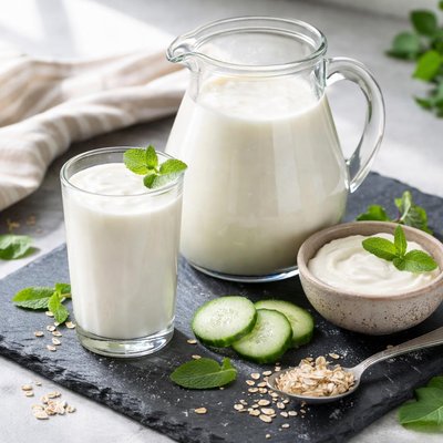 Kéfir bajo en grasa.