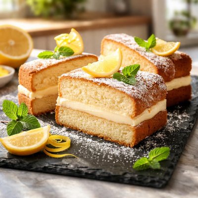 柠檬奶油蛋糕