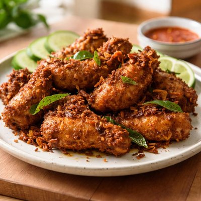 Kepak ayam goreng berempah