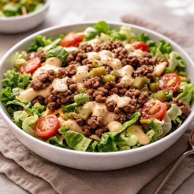 Keto big mac salad