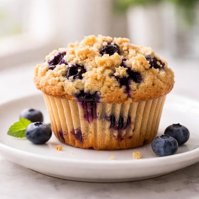 Keto blueberry muffin