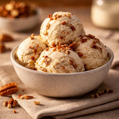 Keto butter pecan ice cream