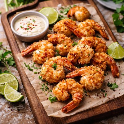 Keto coconut shrimp