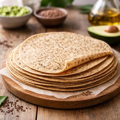 tortilla cheto ad alto contenuto di fibre