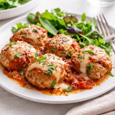 Keto turkey meatball bake