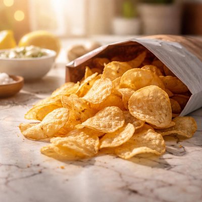 Kettle air fried chips