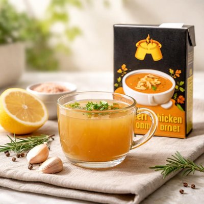 Kettle and fire chicken bone broth