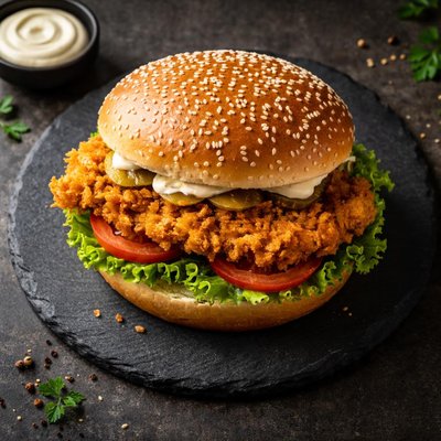 肯德基脆皮鸡堡