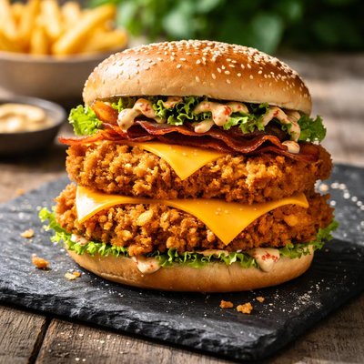 Kfc double stacker zinger
