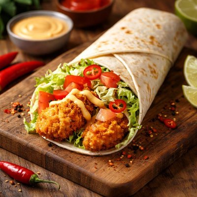 Kfc flamin wrap