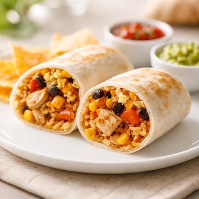 Kids free bird burrito