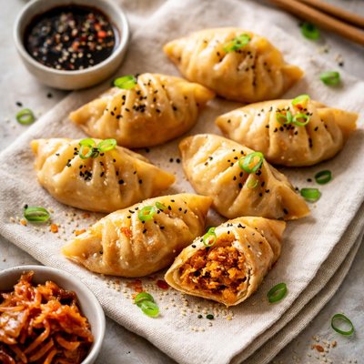 Kimchi dumplings