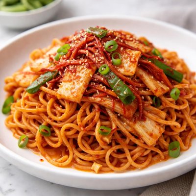 Kimchi noodles