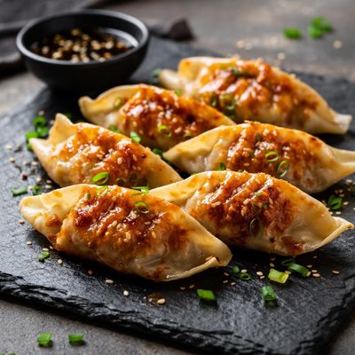 韩式辣泡菜锅贴