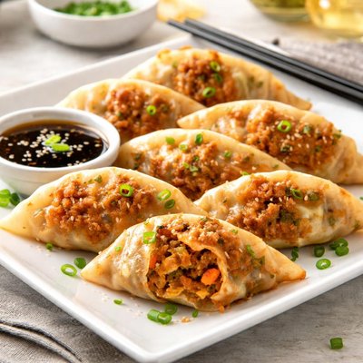 Kimchi vegetable dumplings