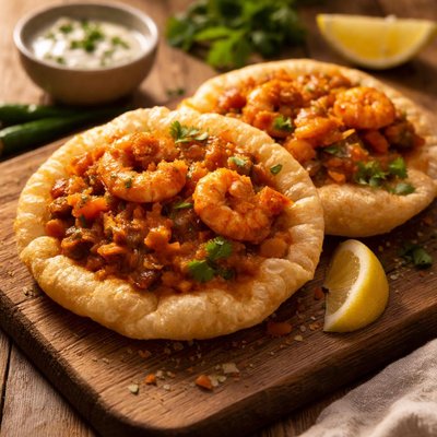 King prawn puri
