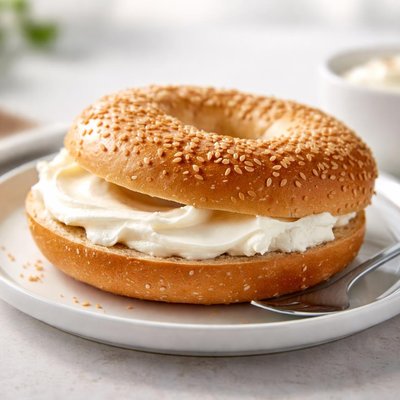 Kirkland bagel and cream cheese