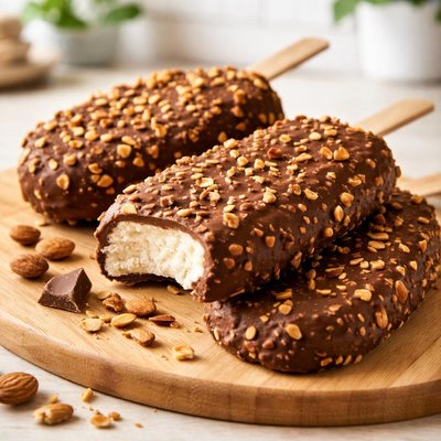 Kirkland ice cream bar with nuts
