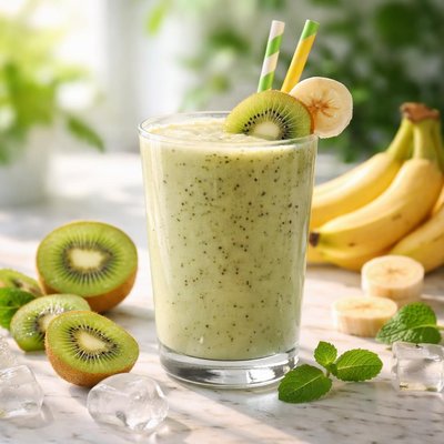 Kiwi and banana smoothie