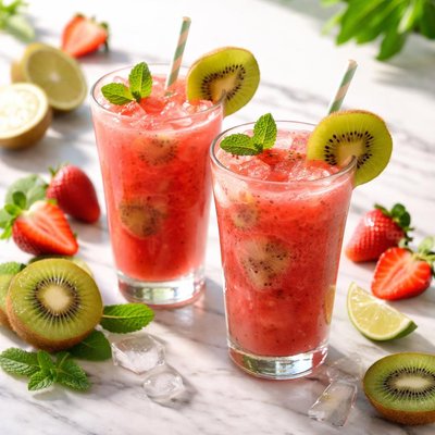 Kiwi strawberry juice